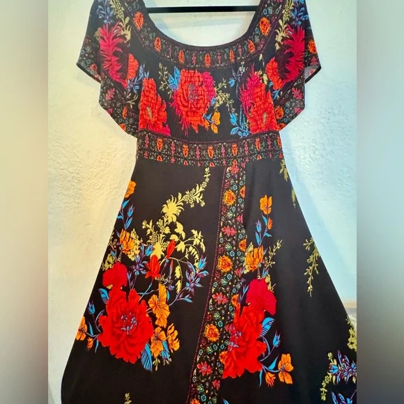Jealous Tomato Black Floral High Low Dress - Picture 7 of 8